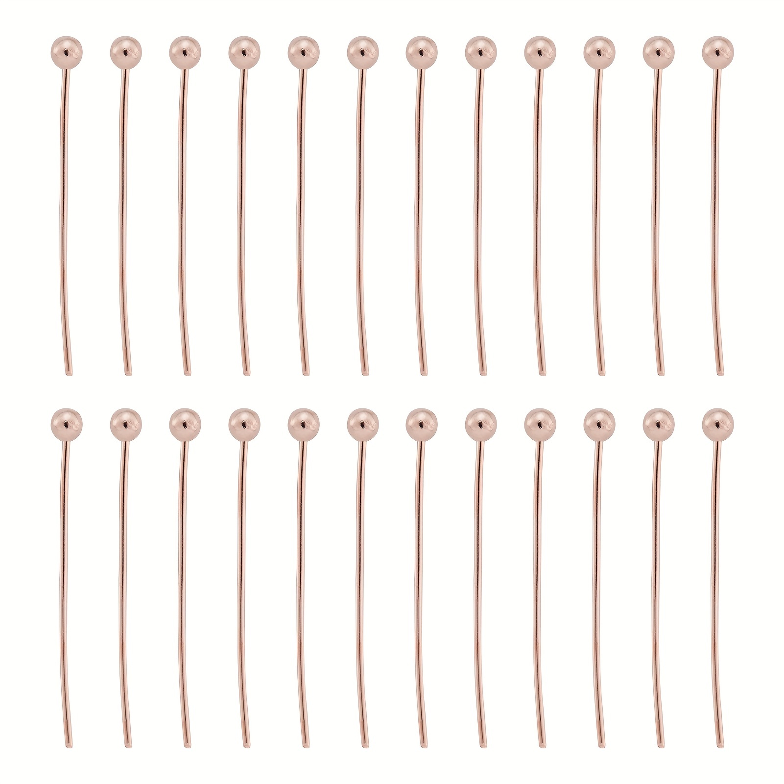 Safety Copper Ball Head Pins Length For Diy Jewelry Making - Temu