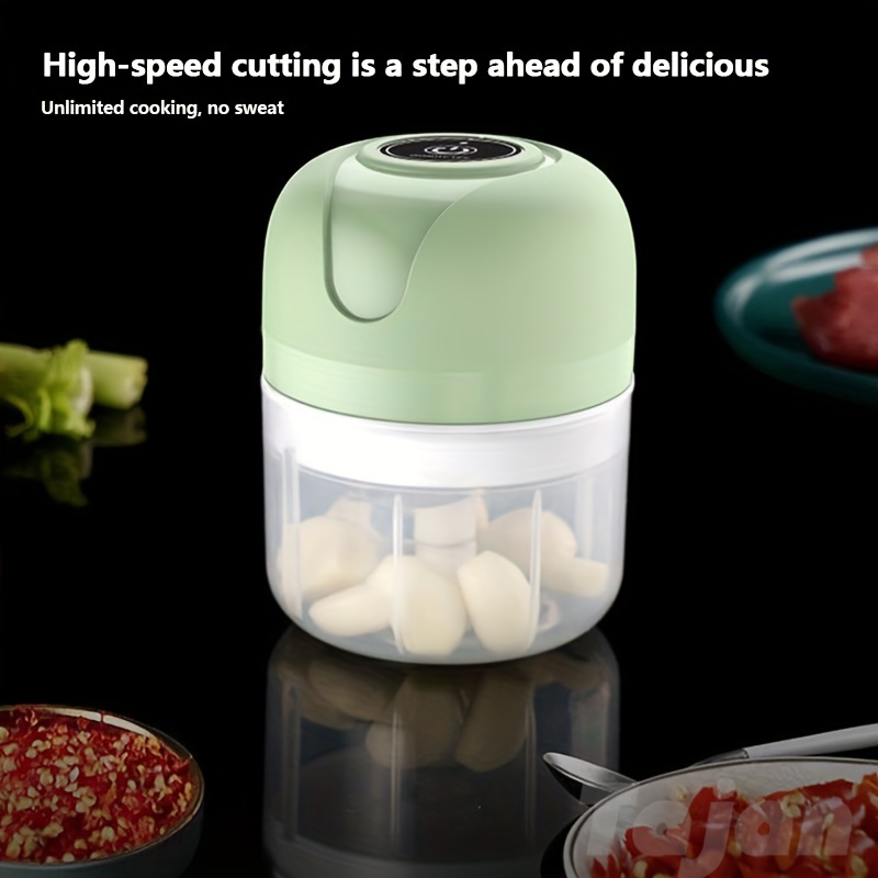 Home Wireless Mini Electric Onion And Garlic Shredder, Creative