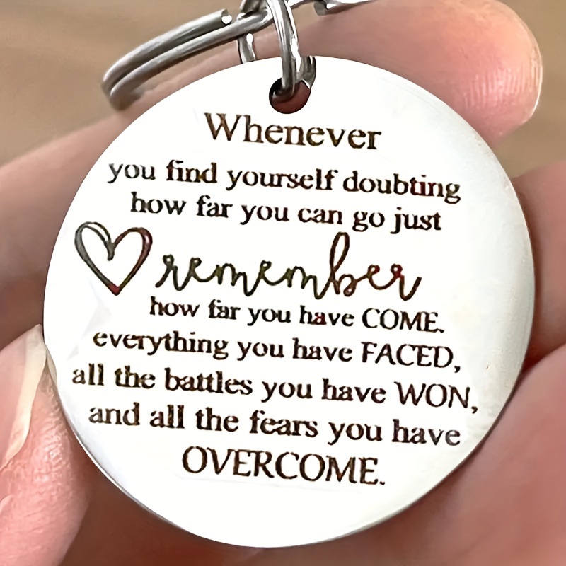 Inspirational Keychain For Best Friend Motivational Keychain - Temu