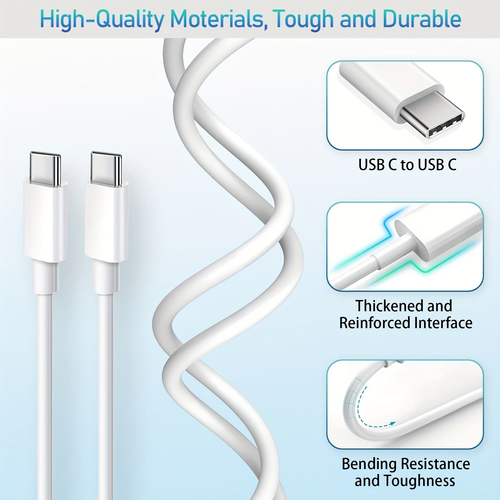 6Ft USB A to USB C Fast Charger Cable for iPad 10.9 inch (10th Gen) 2022,  iPad Pro 12.9 Inch (3rd 4th 5th) Gen, 11 Inch (4th/3rd/2nd/1st) Gen, iPad