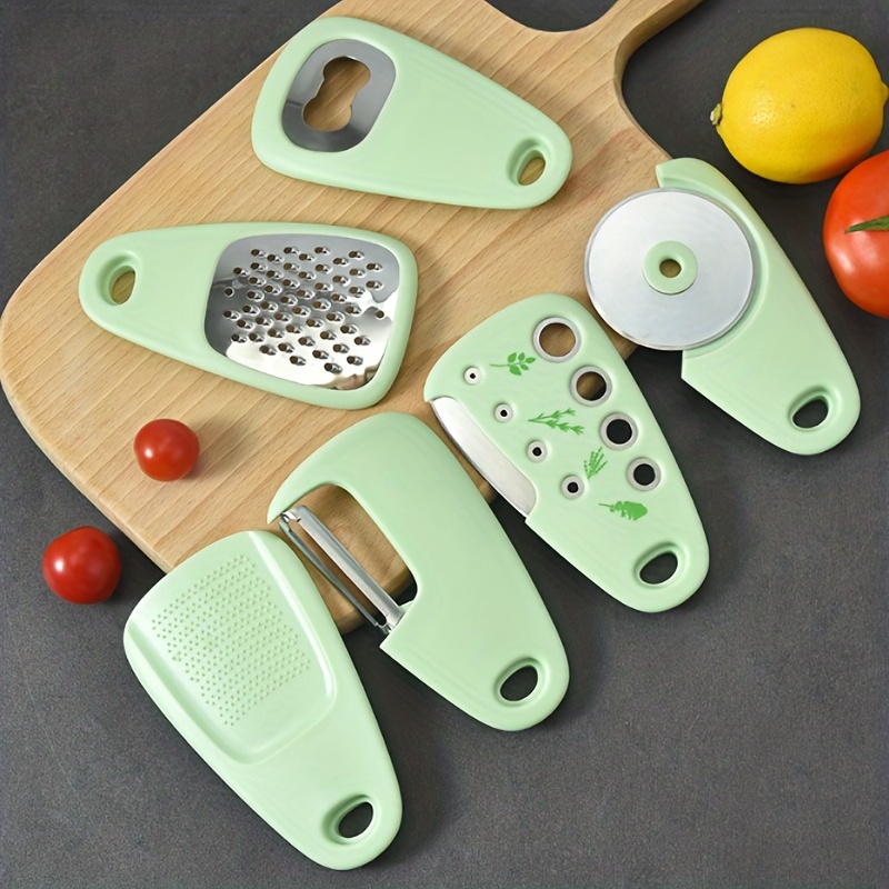 6 Piece Kitchen Gadget Set Perfect Camper Gifts Rv Owners Campers Space  Saving Accessories Include Grater Bottle Opener Peeler Pizza Cutter Grinder  Herb Stripper - Sports & Outdoors - Temu