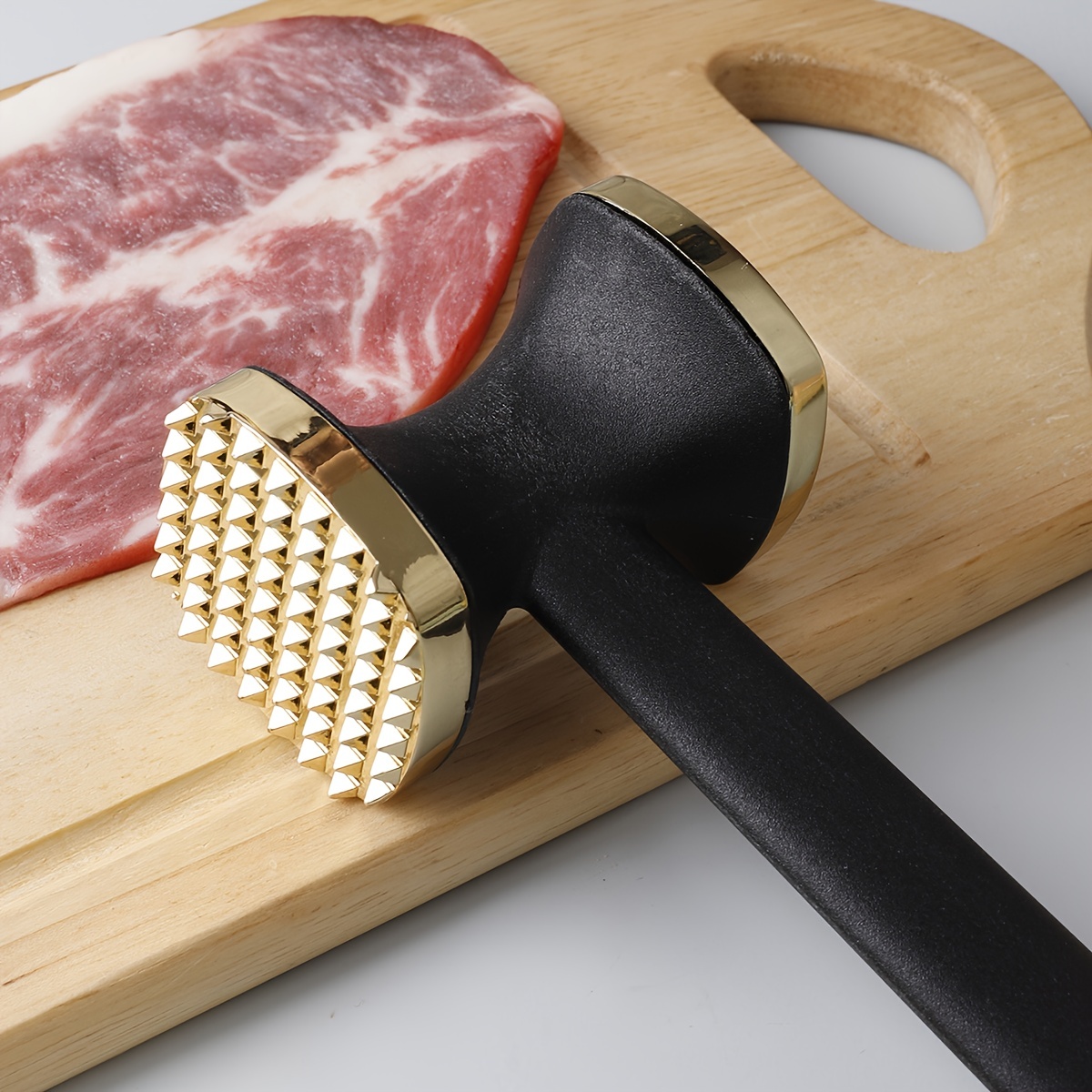 Herramienta de mazo de carne de cara, herramienta de martillo ablandador de  carne para cocina, carne tierna de cerdo, carne tierna martillo de carne