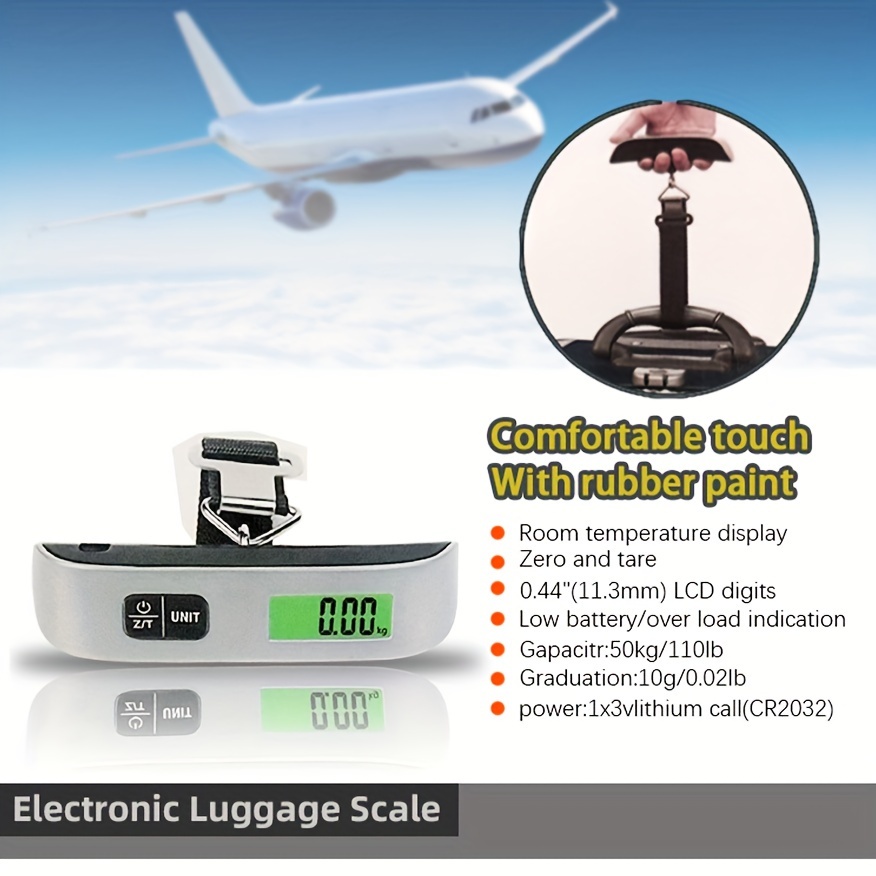Portable Lightweight Digital Luggage Scale For Travel, Handheld Hanging Suitcase  Scale, Battery Not Included - Temu