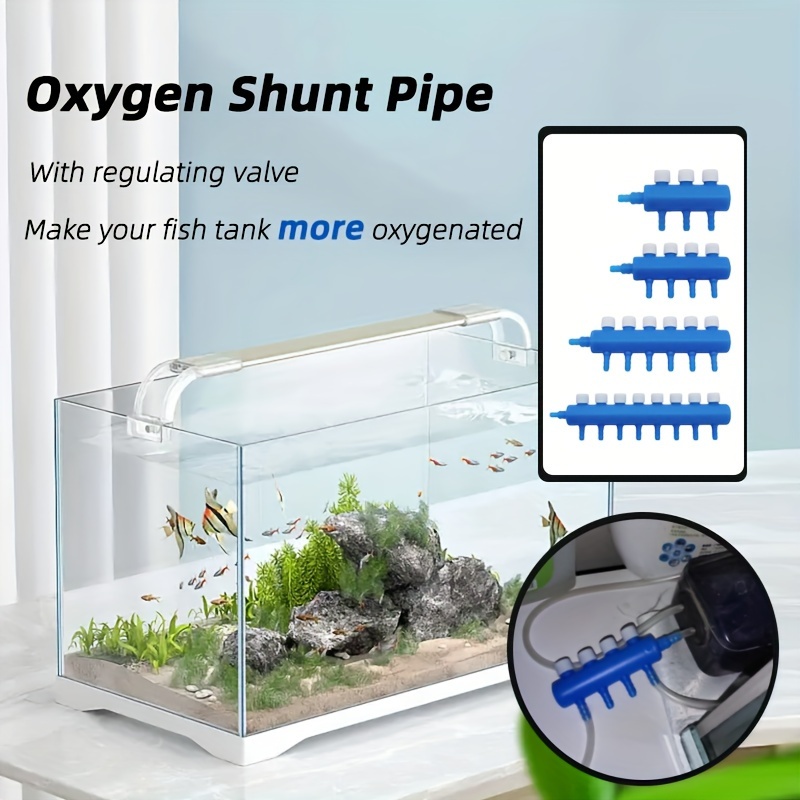 Fish Tank Oxygen Pump Diverter Valve Easy Adjust 3heads - Temu