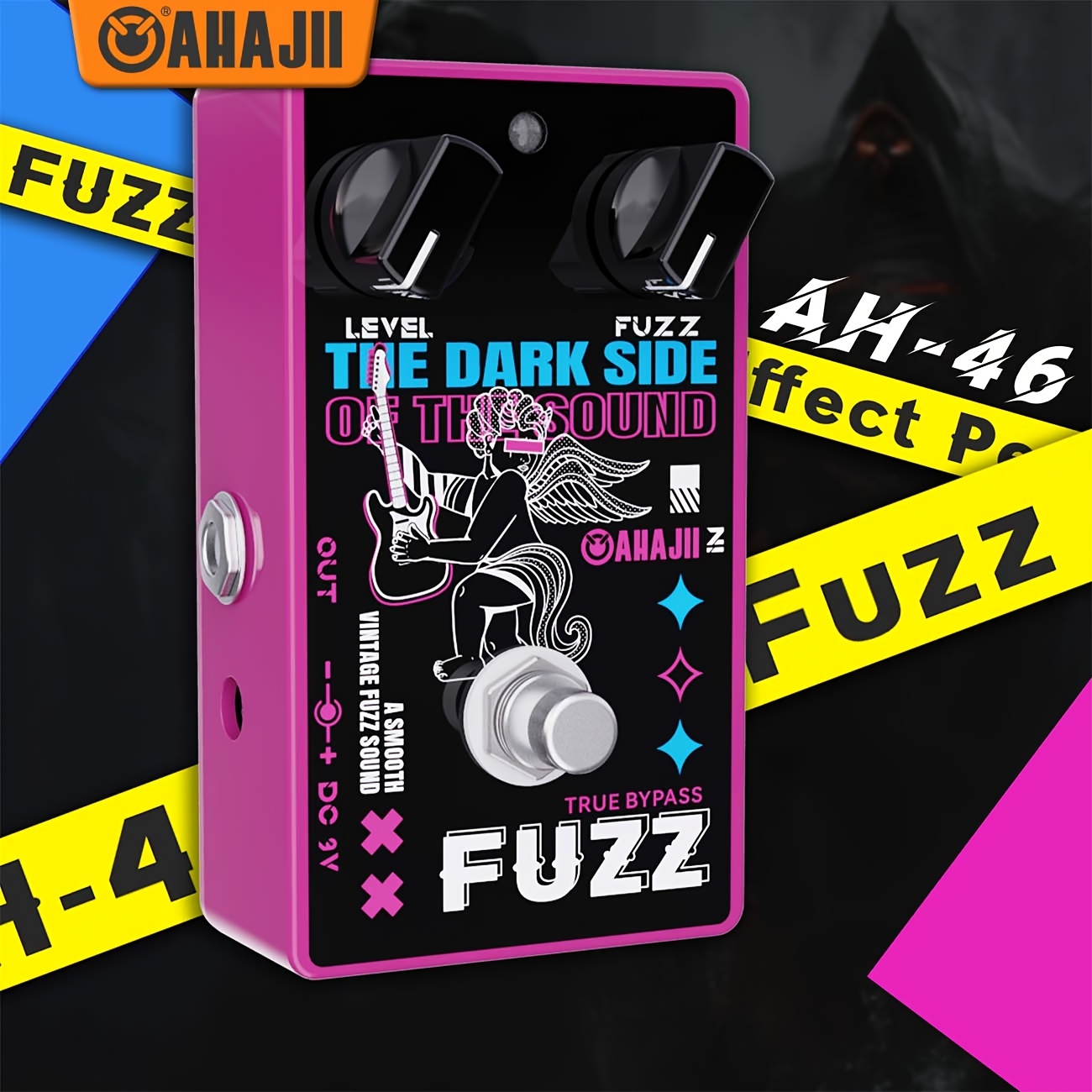 

Ah46 Fuzz Guitar Pedal Aluminum Alloy With True Bypass Design Guitar Pedal Parts & Accessories High Quality