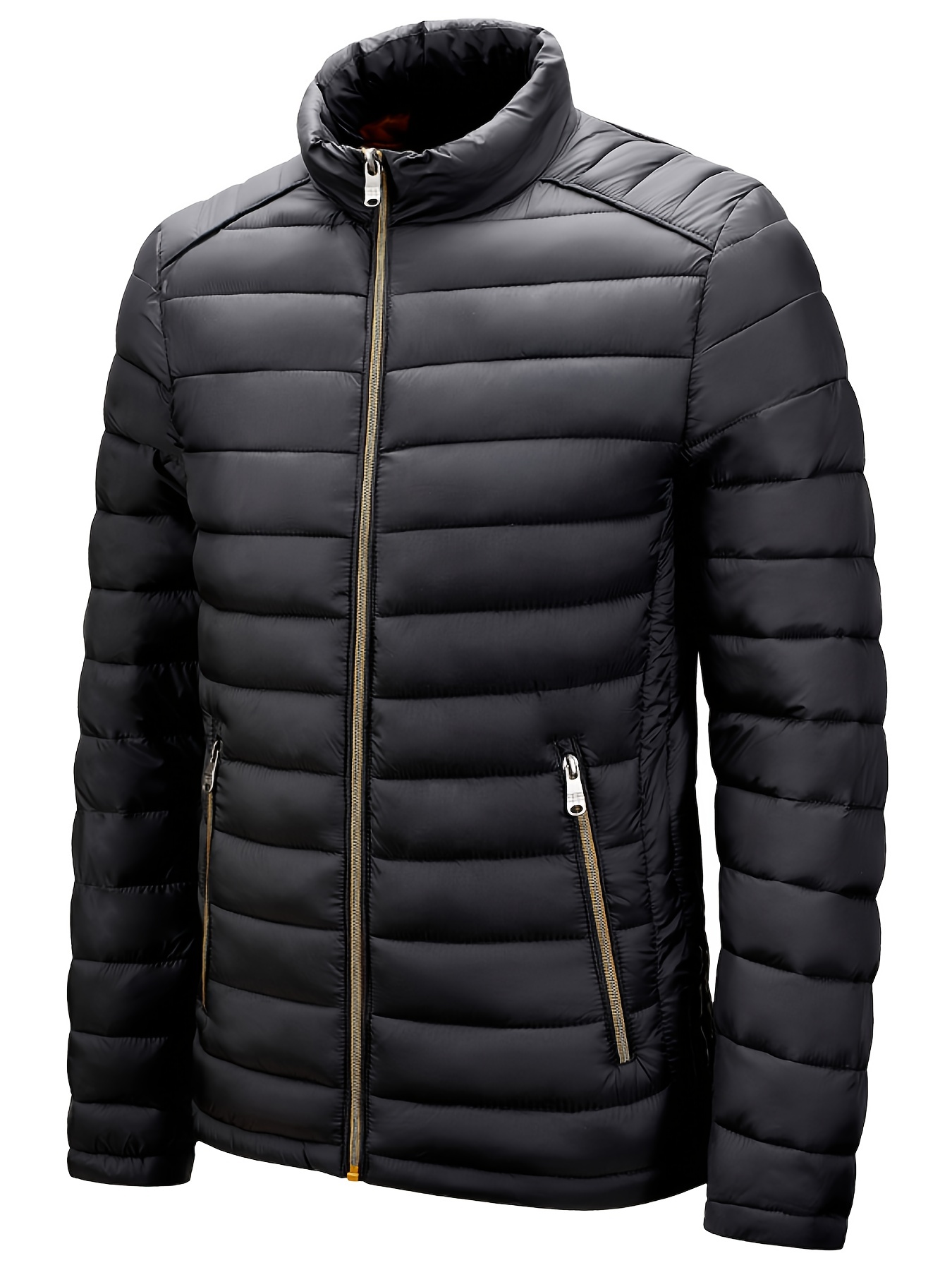 Chaqueta Puffer para hombre Chaqueta ligera Warm Down Jacket con