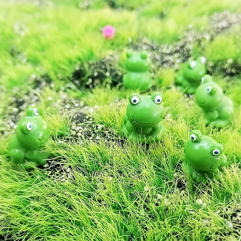 Small Plastic Frogs Mini Frog Garden Decoration Resin Mini - Temu