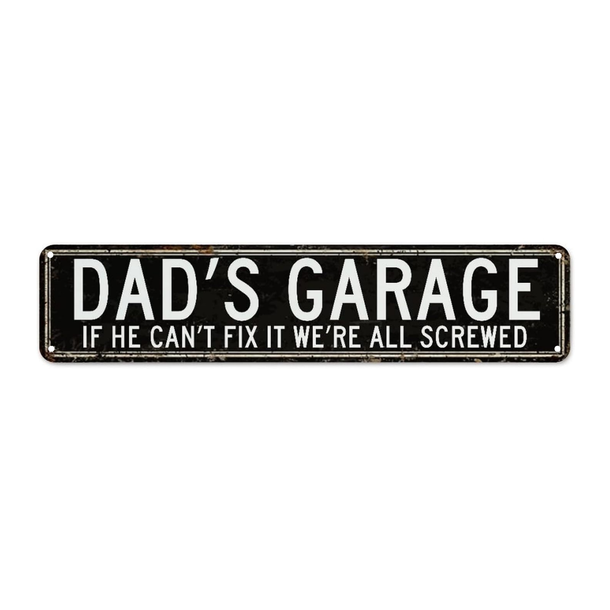 

1pc, Dad's Garage Metal Tin Sign (15.75"x3.94"/40x10cm), Novelty Street Sign, Home Decor, Room Decor, Wall Decor, Restaurant Decor, Bar Decor, Cafe Decor, Garage Decor, Farmhouse Decor