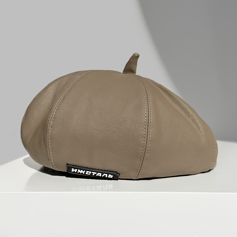 Women's Fashion Waterproof Solid Color Visor Beret Hat - Temu