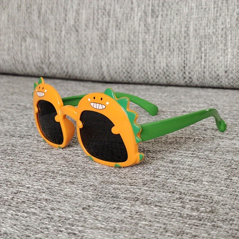 Adorable Funny Exquisite Dinosaur Design Large Frame Sunglasses, For Teens  Boys Girls Outdoor Party Vacation Travel Decors Photo Props