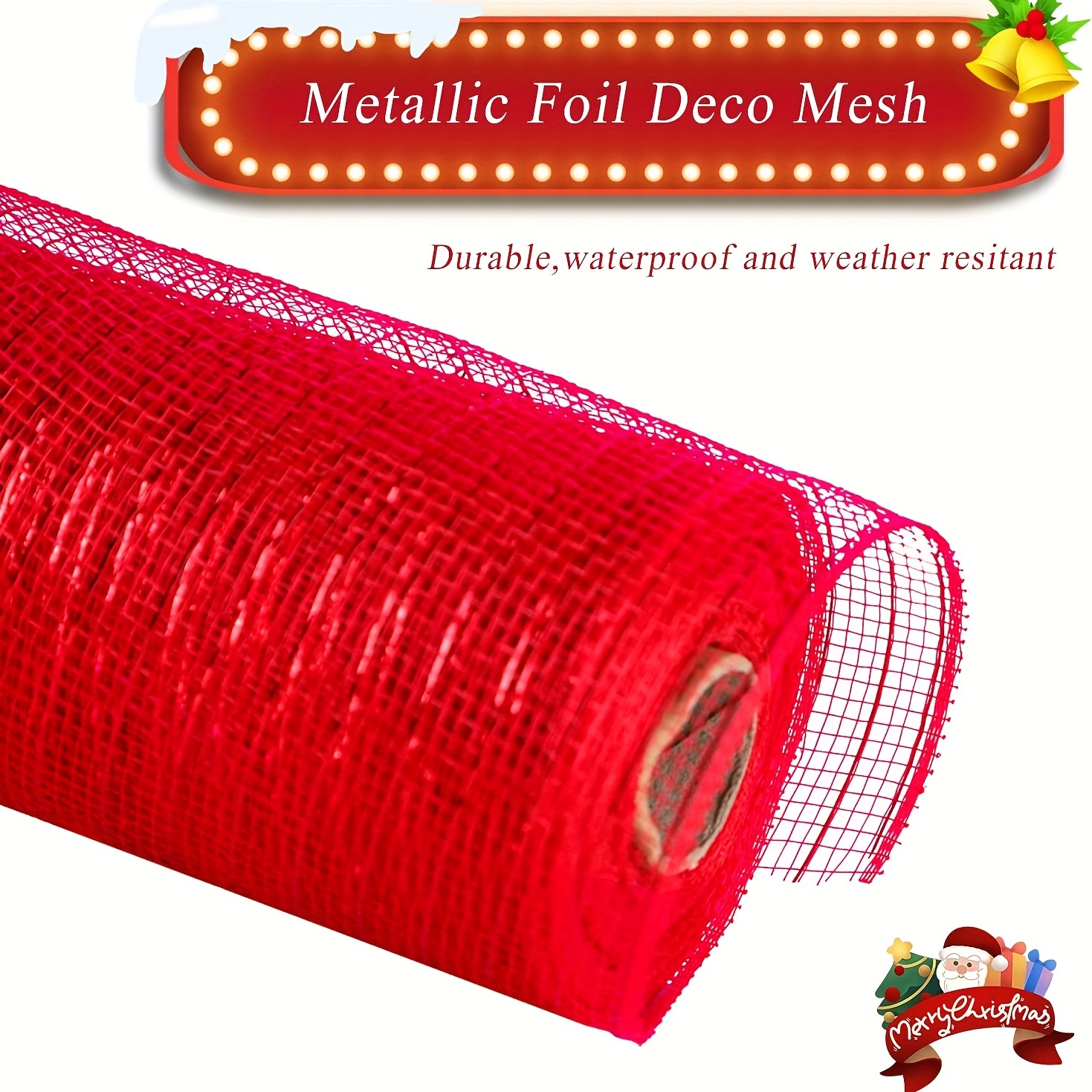 10 Poly Deco Mesh: Metallic Red