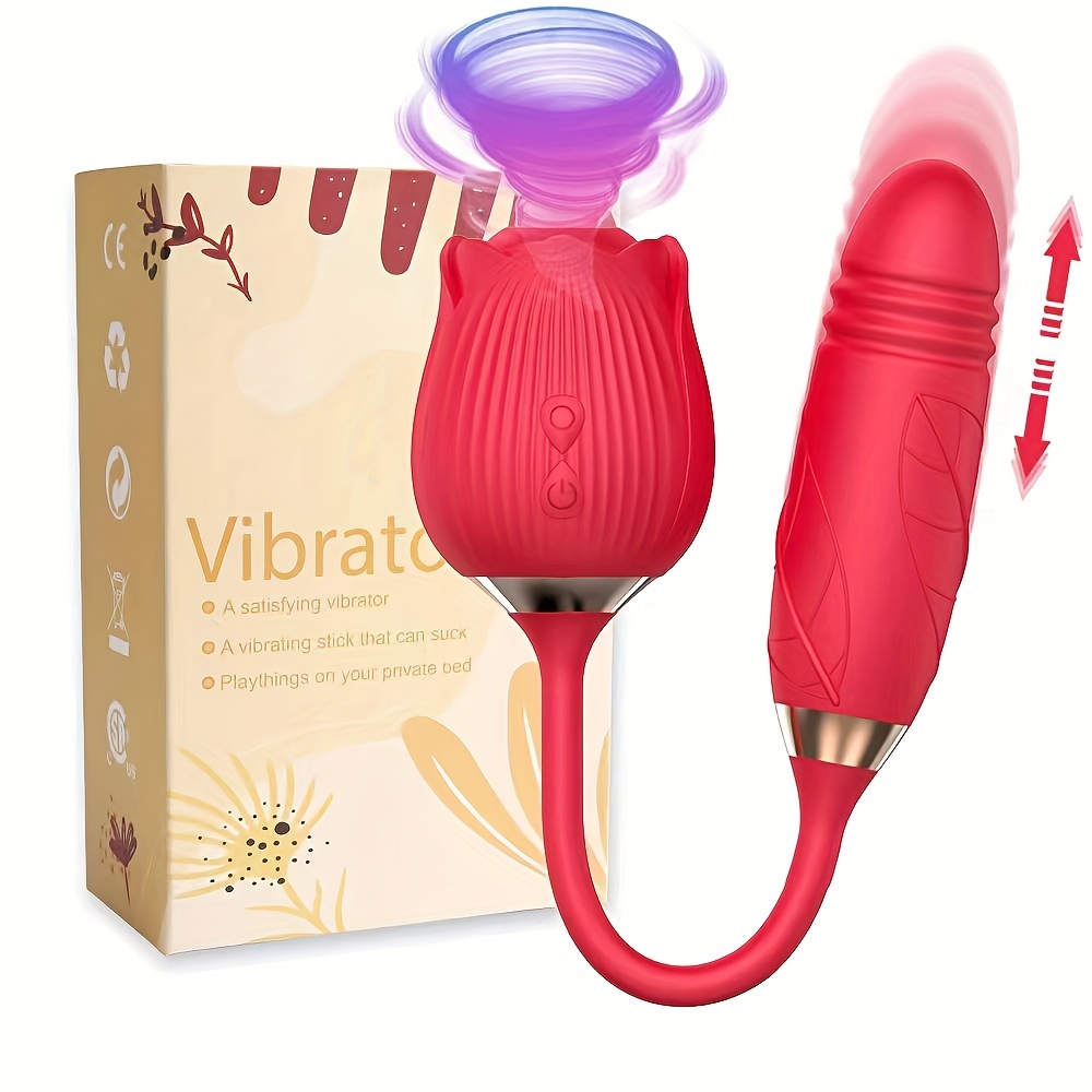 1pc Rose Vibrator For Female Pleasure Bullet Vibrator Sucking Rose Sex Toy