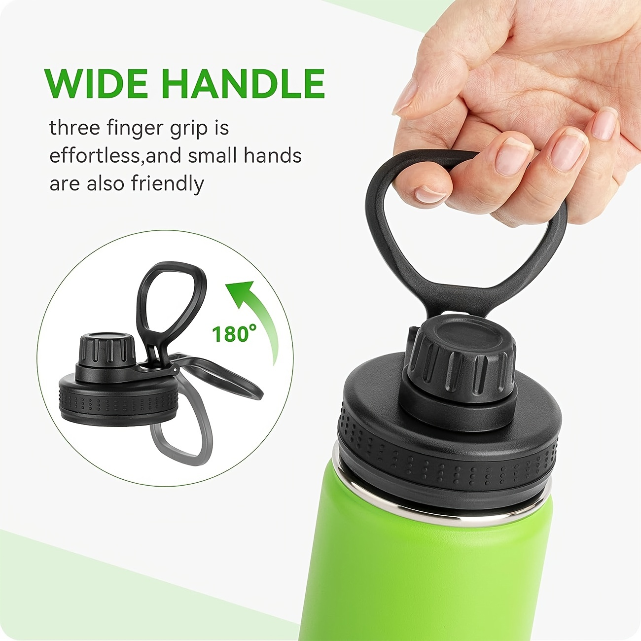 Reusable Replacement Cup Lid With Multi Finger Wide Handle - Temu