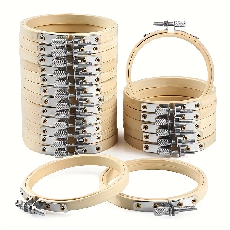 

[customer ] Adjustable Bamboo Embroidery Hoops Set With Metal Rings – Wooden Hoops For Needlework And Crafting Projects