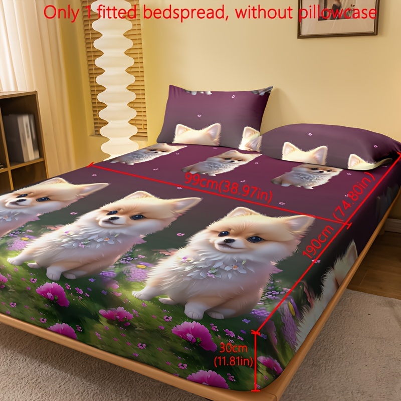 Drap Housse Microfibre Sonia Moer - Super King 180x200+30cm - Lavande - Hypoallergénique