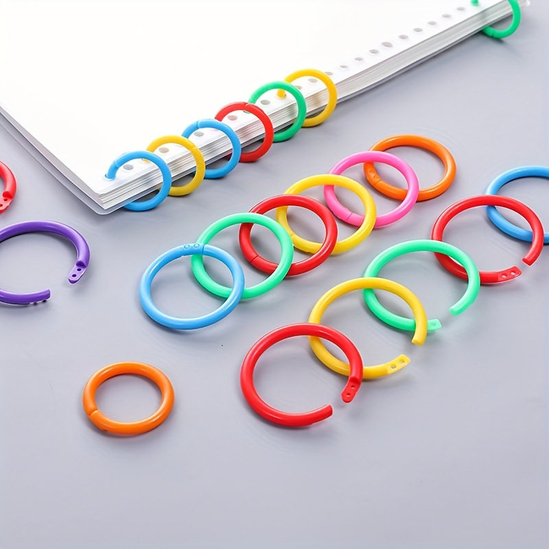 Multi-purpose 5-ring Colorful Ring 5-ring Binding Clip Clip Closure 10pcs  Dropship - AliExpress
