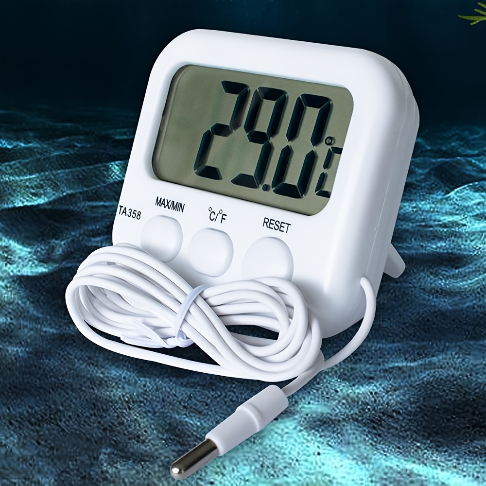Mini Lcd Digital Thermometer Probe Sensor Water Tank Pool Refrigerator  Aquarium Wine Cellar Thermometer Measurement - Industrial & Commercial -  Temu