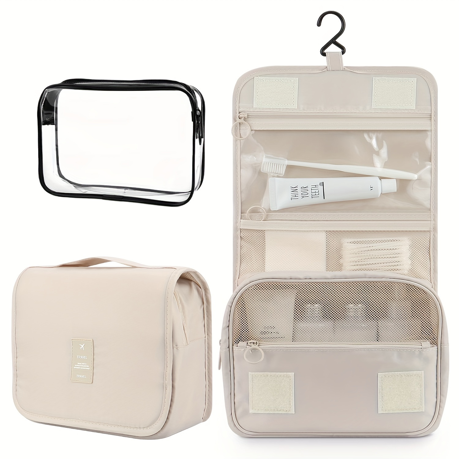 2pcs Organizador De Maquillaje Transparente Para - Temu