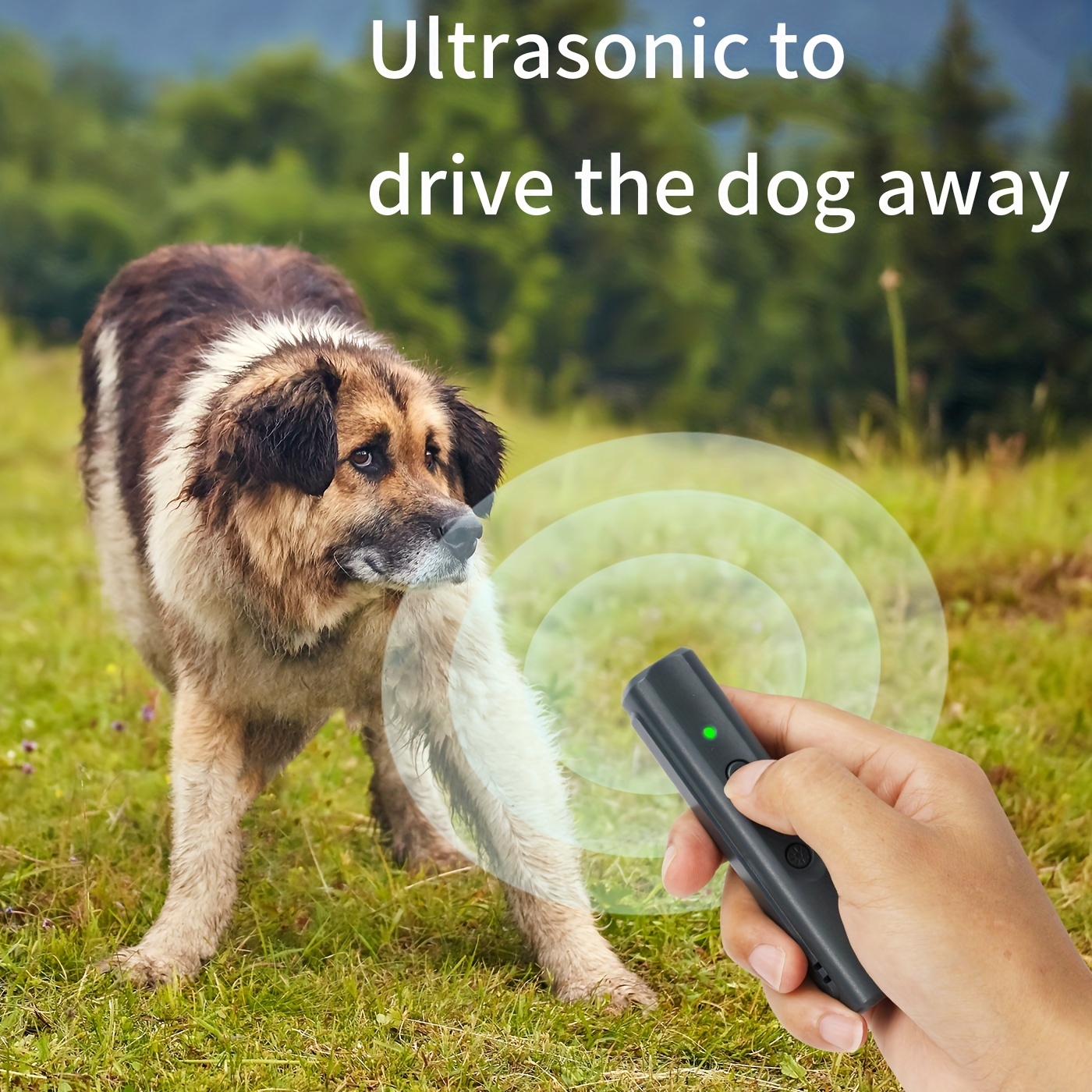 Mini Ultrasonic Dog Bark Control Device Handheld Excessive Barking Control Device For Dog Portable Dog Training Device Dog Bark Deterrent With UV Led Light