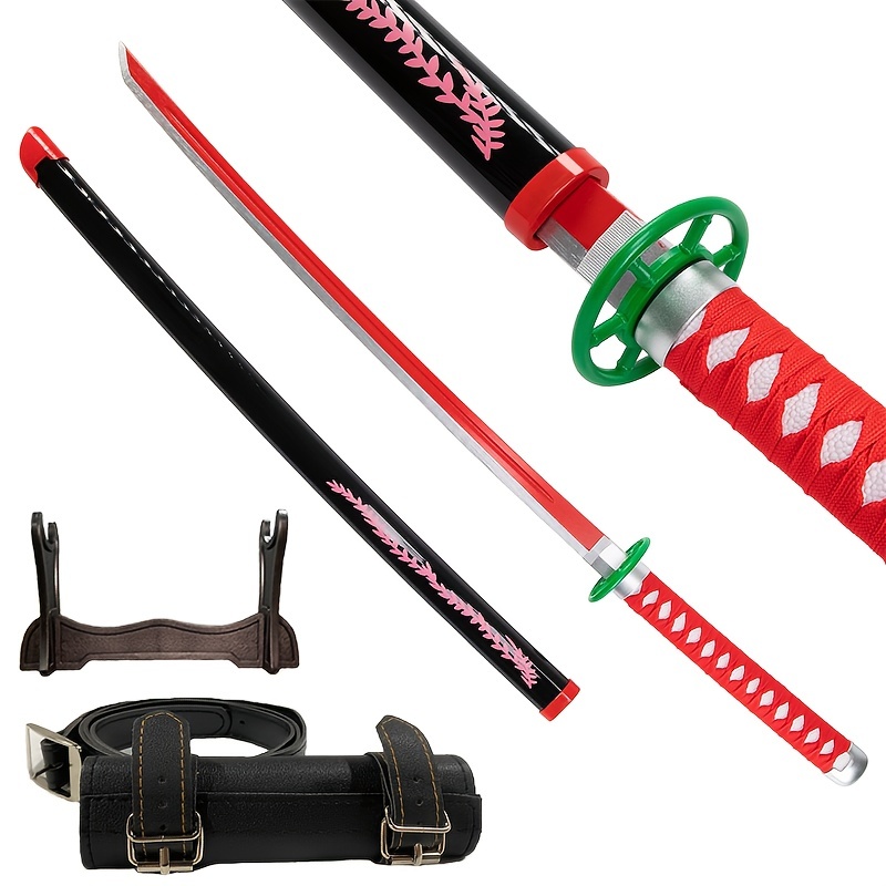 Espadas de madera samurái japonesas para niños, Katana, juguete de  entrenamiento, accesorio de Cosplay, juguetes para niños