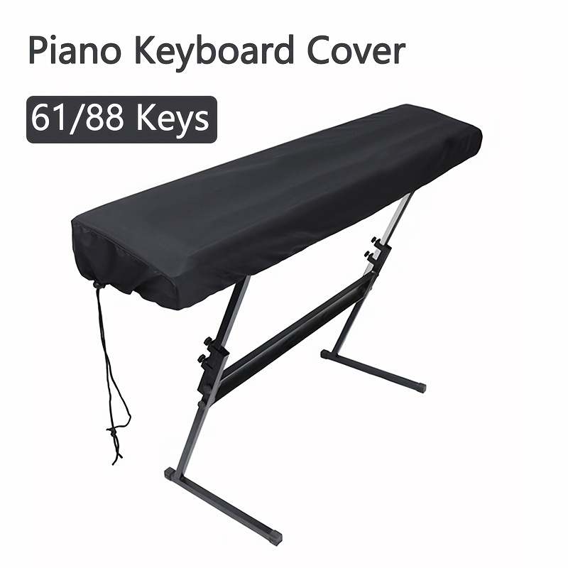 Housse de poussière de clavier de piano pour 61/88 touches - Livré complet  avec sac intégré, cordon élastique et - fermoir de verrouillage