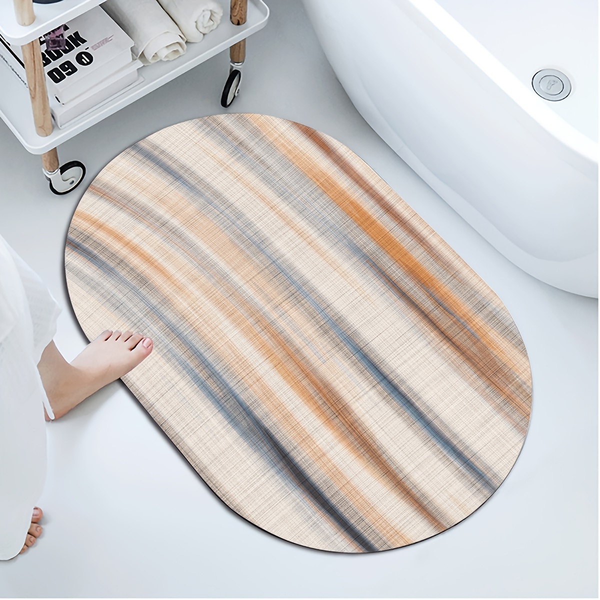 Bath Mat-Bathroom Mat Rug Non Slip Super Absorbent Stain Resistant