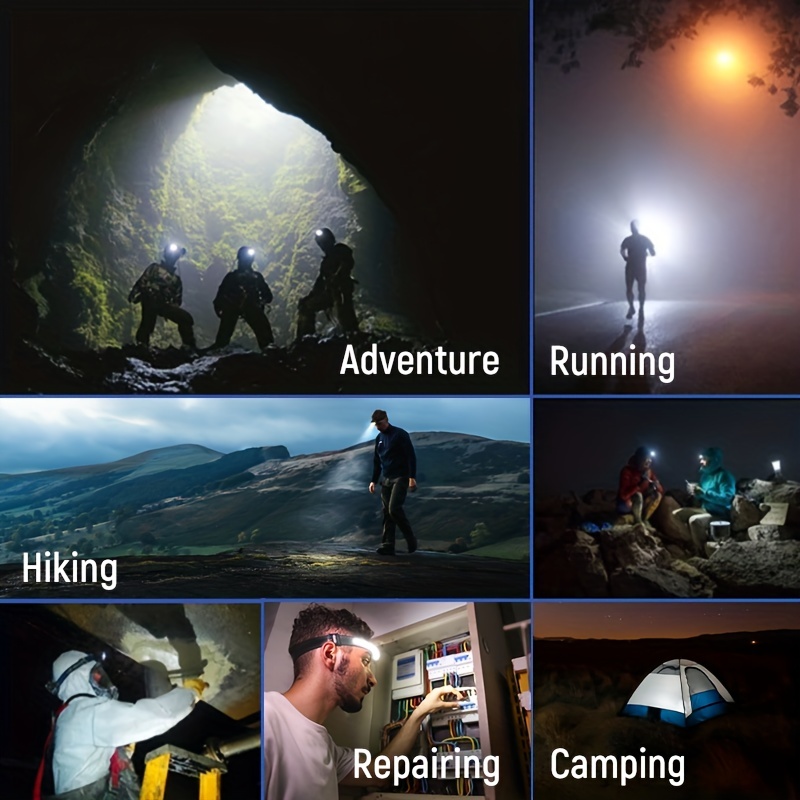 AMONIDA Scheinwerferband, Hält Taschenlampen, Elastisch, Superklare Sicht,  Schwarzes Taschenlampen-Stirnband für Camping, Wandern, Angeln,  Outdoor-Aktivitäten : : Baumarkt