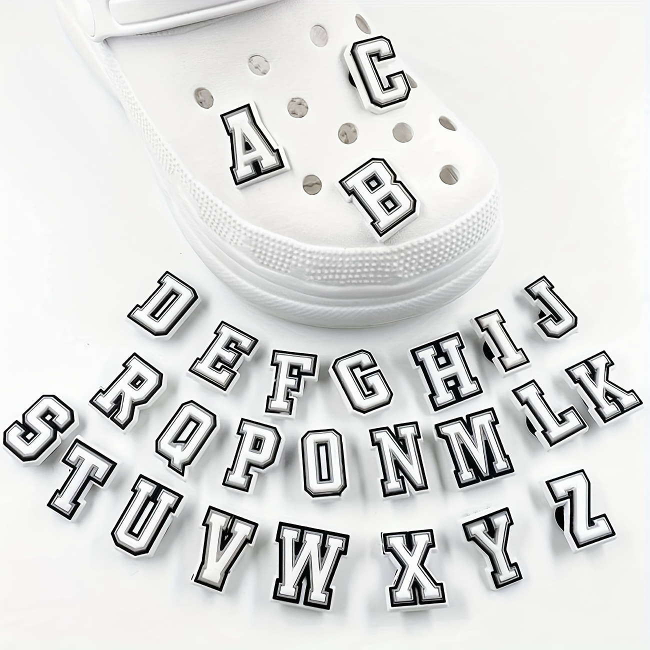 Jibbitz Croc Shoe Charms Alphabet Letters A - Z