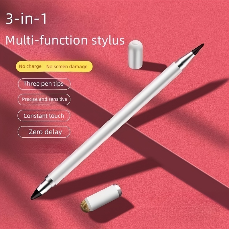 

3 In1 Stylus Pens: High Sensitivity Disc & Fiber Tip For , , Android & Tablets!
