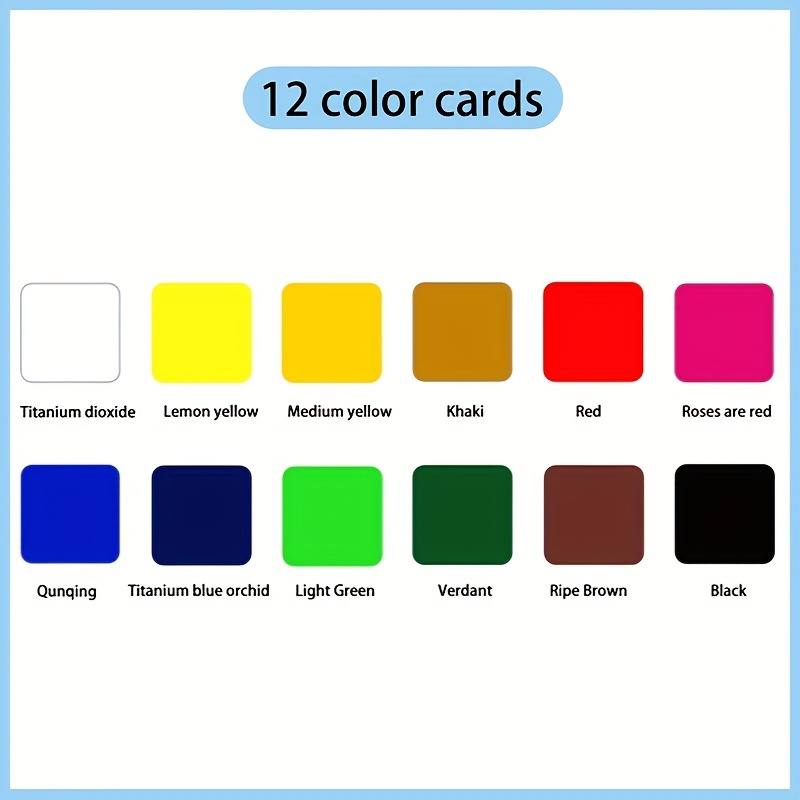 6 Colours 8 Colours 12 Colours Kids Acrylic Paint Set - Temu
