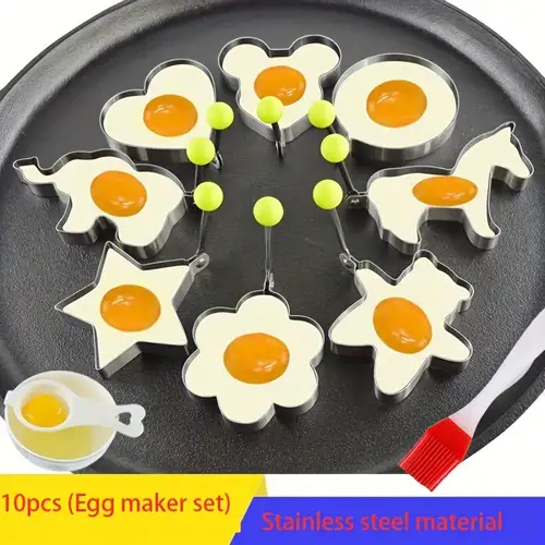 1pc Funny Egg Ring Shape Stainless Steel Egg Cooking Rings Dick