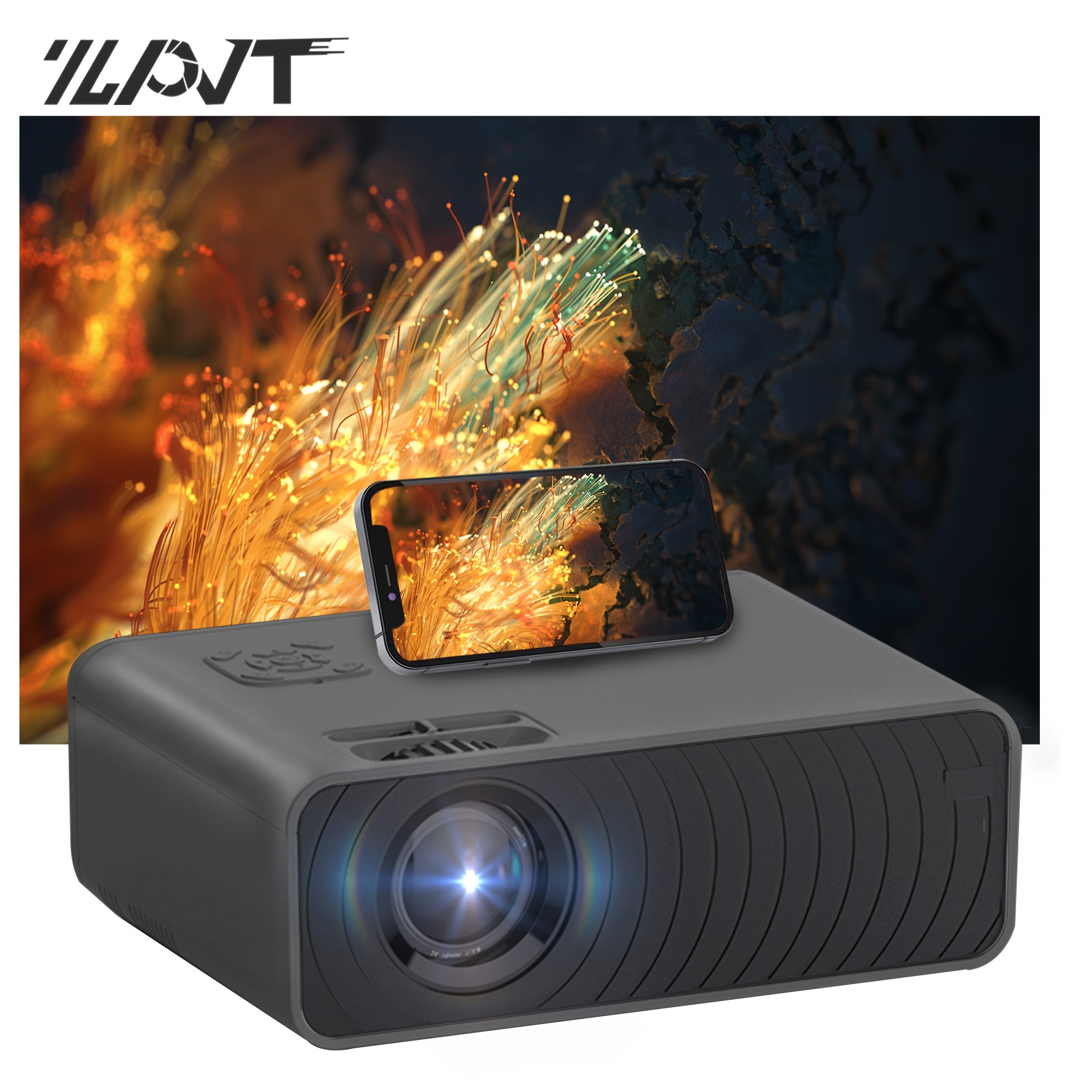 4k Proyector Wifi Proyector Mini Portátil Nativo 1080p - Temu