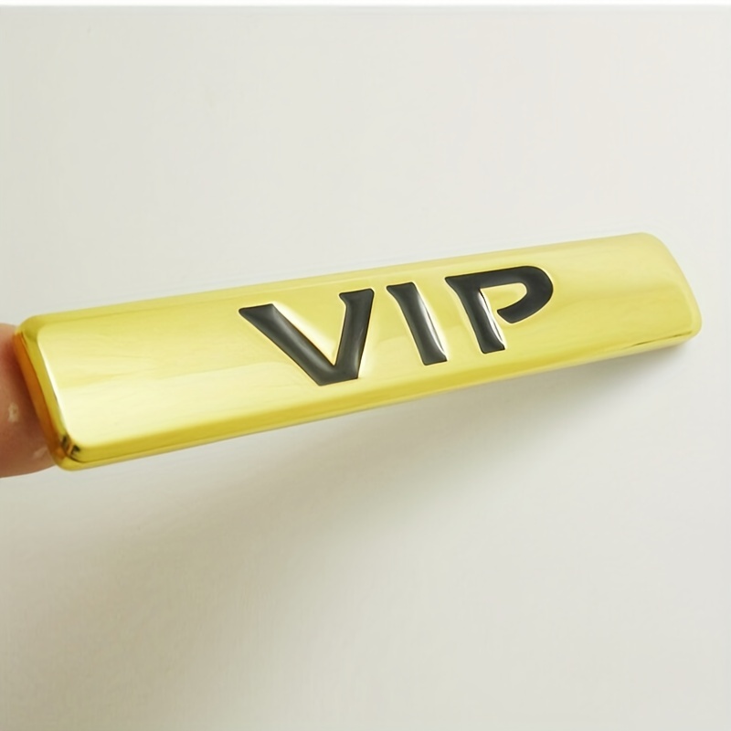 Or VIP Club Voiture Auto Coffre Garde-boue Emblème 3D Badge