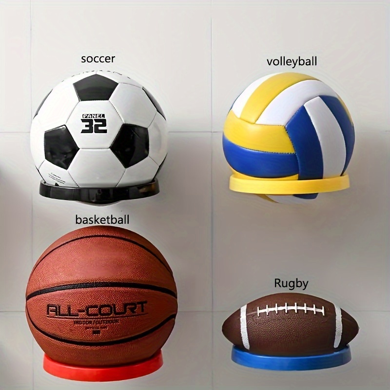 Deevoka Support de Stockage D'équipements de Sport, Présentoir Vertical  Intérieur , Support de Stockage de Balle pour Volley-ball Football M