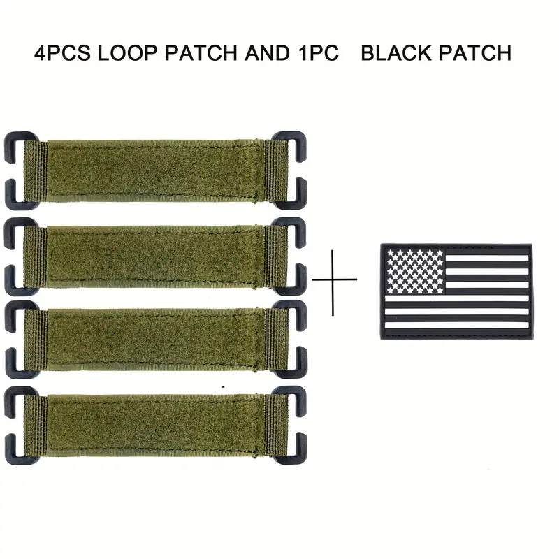 Molle Patches And Black Patch Hook And Loop Tactical Patches - Temu