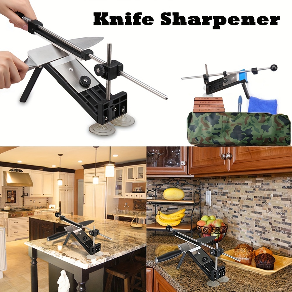 Iron Steel Kitchen Knife Sharpener Professional Fixed Sharpening Tools Fix- Angle