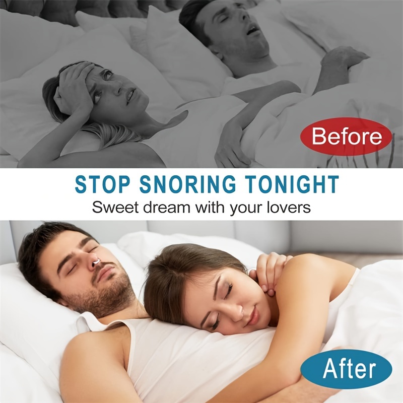 Anti Snoring Devices - Anti Snoring Nose Clip - Silicone Magnetic Snore  Stopper, Provide Effective Snoring Solution - Comfortable and Effective to  Stop Snoring (6 PCS)