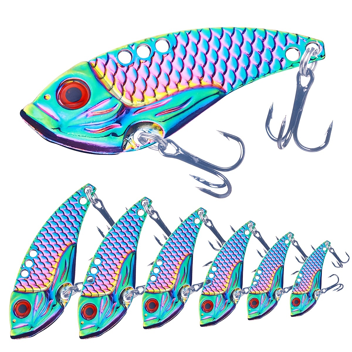 Vib Fishing Lure: Catch Bass Pike Perch Metal Spinner - Temu