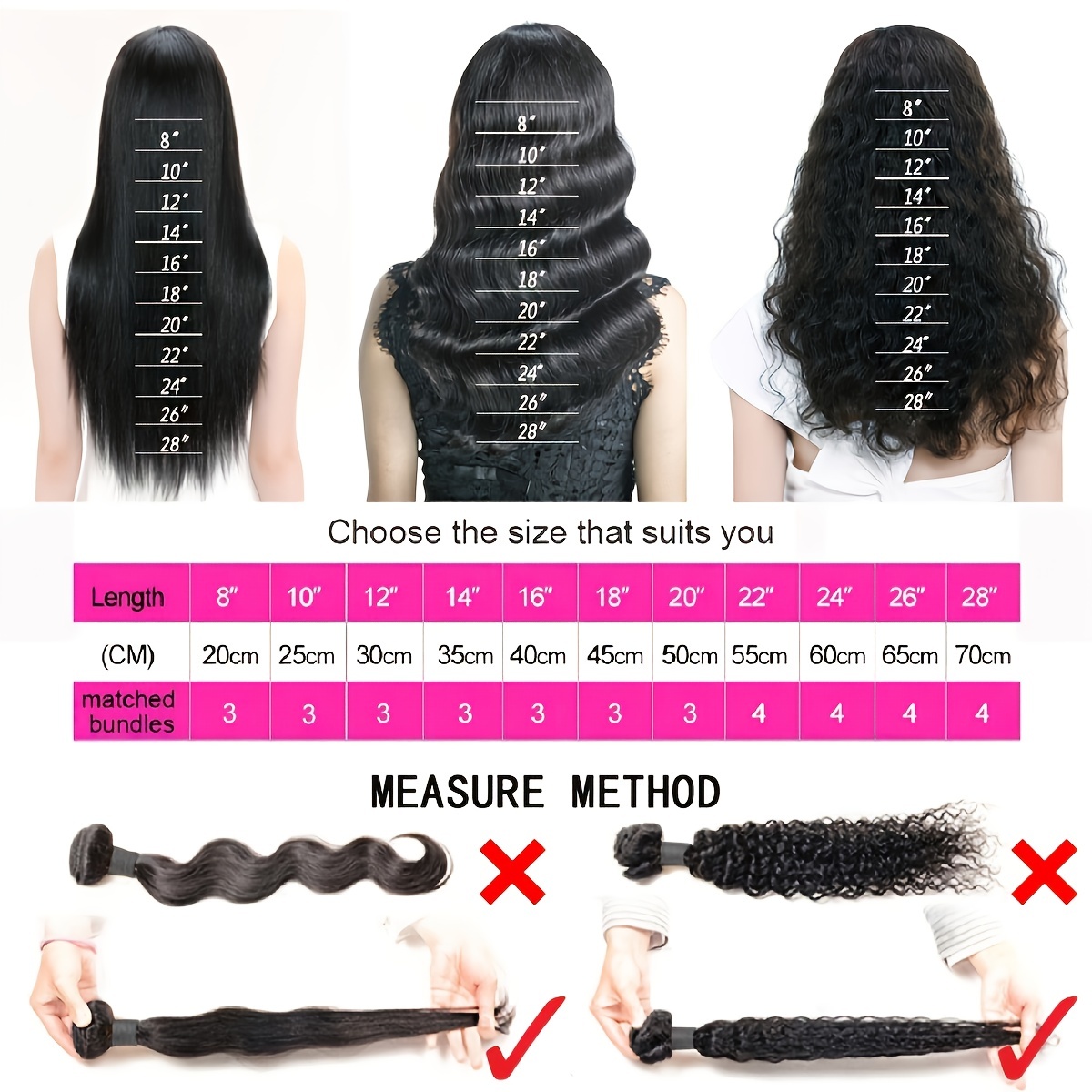 Deep Wave Human Hair Bundles 8-30inch
