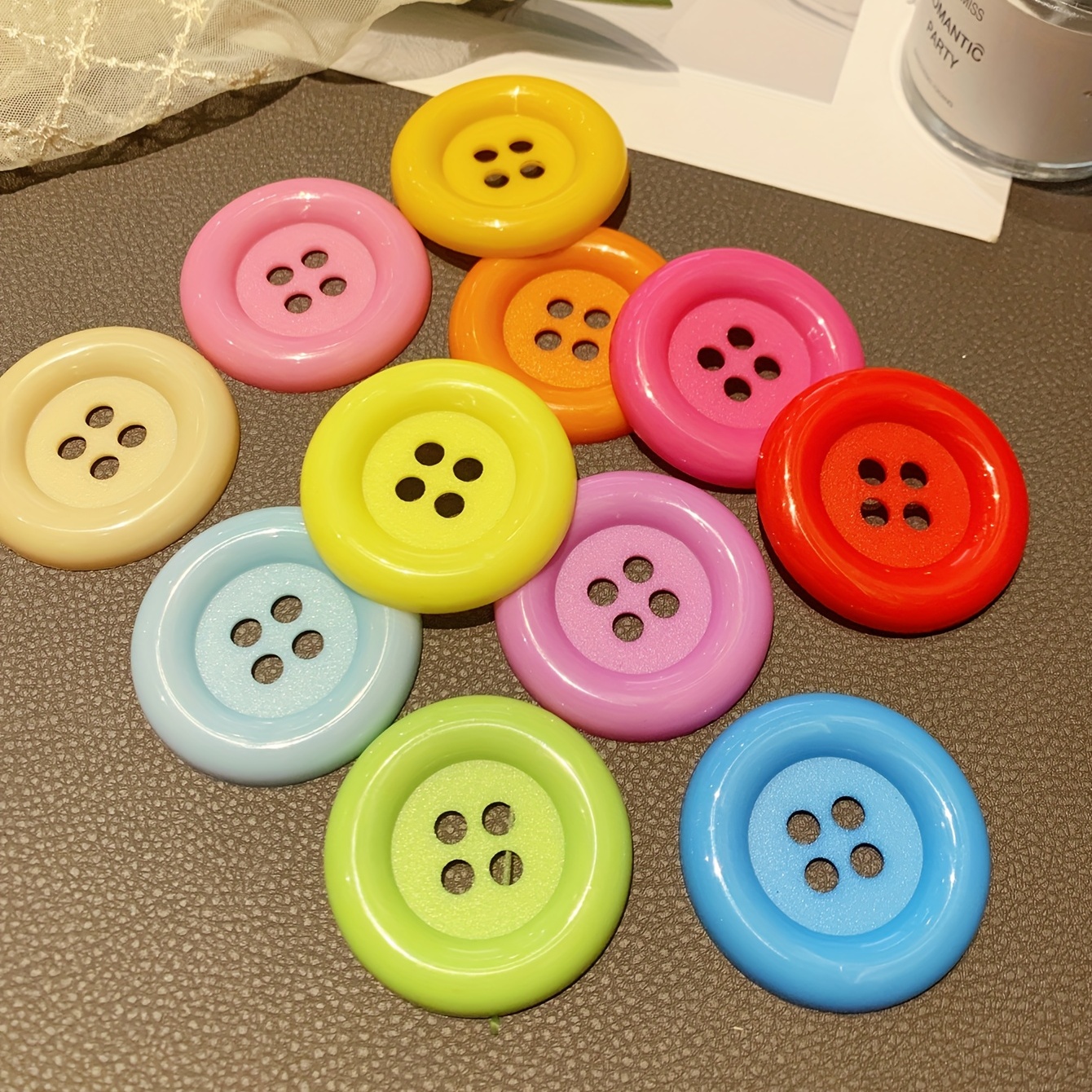 Large Handmade Toy Diy Decorative Button Random Color - Temu