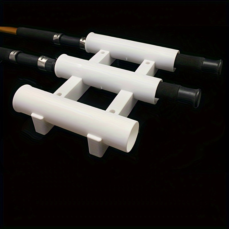 3 Tubes Plastic Fishing Rod Rack Portable Lightweight - Temu