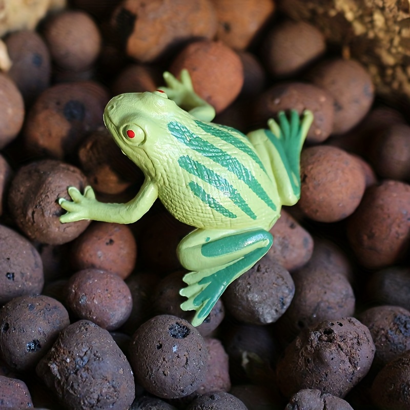 Mini Frogs 1 Grass 1 Stone Toy Set Small Realistic Frog Toy - Temu Australia