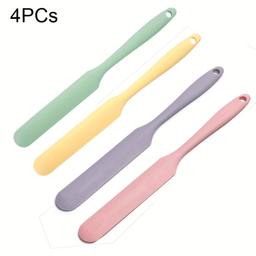 Silicone Jar Spatula Heat Resistant Long Skinny Silicone - Temu