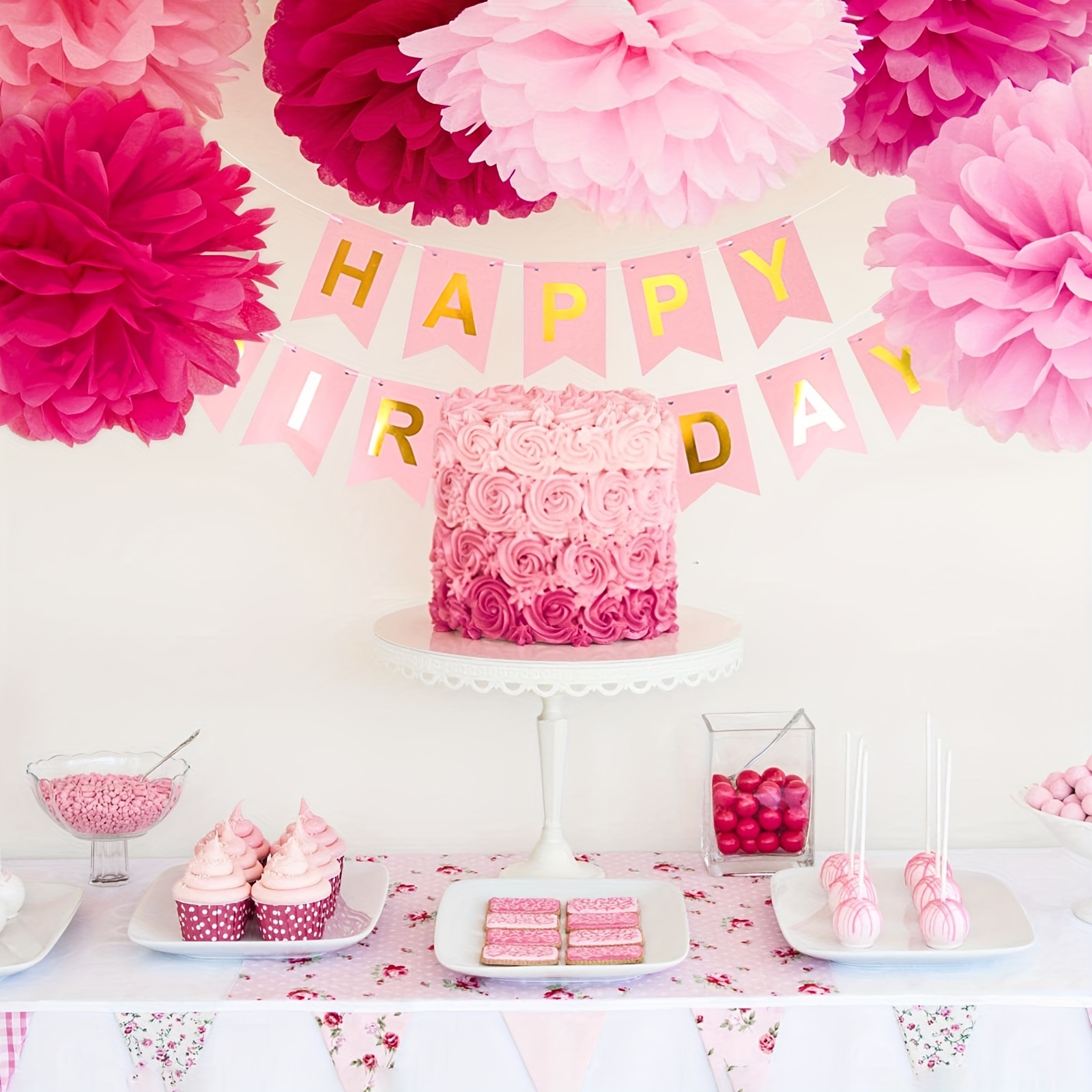 Ballon d'anniversaire, décoration de fête, joyeux anniversaire, 16 pouces  rose