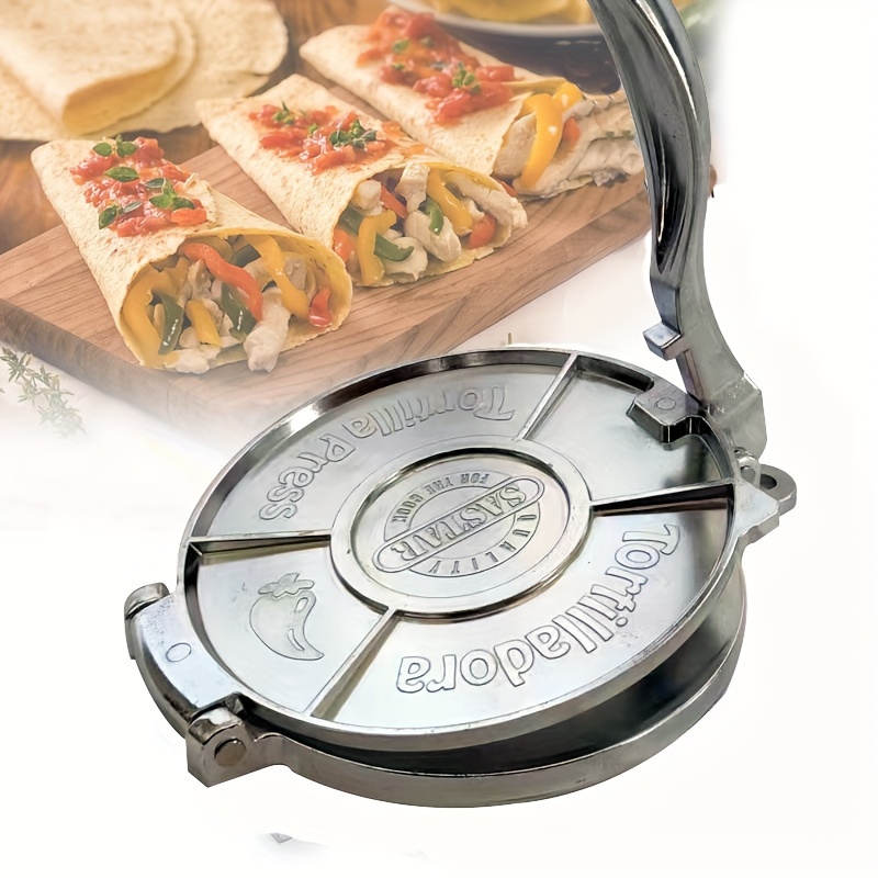 prensa de tortillas, roti maker, tortillera, tortilleras mexicanas para  hacer tortillas, prensa de omelette de harina : : Hogar y  Cocina