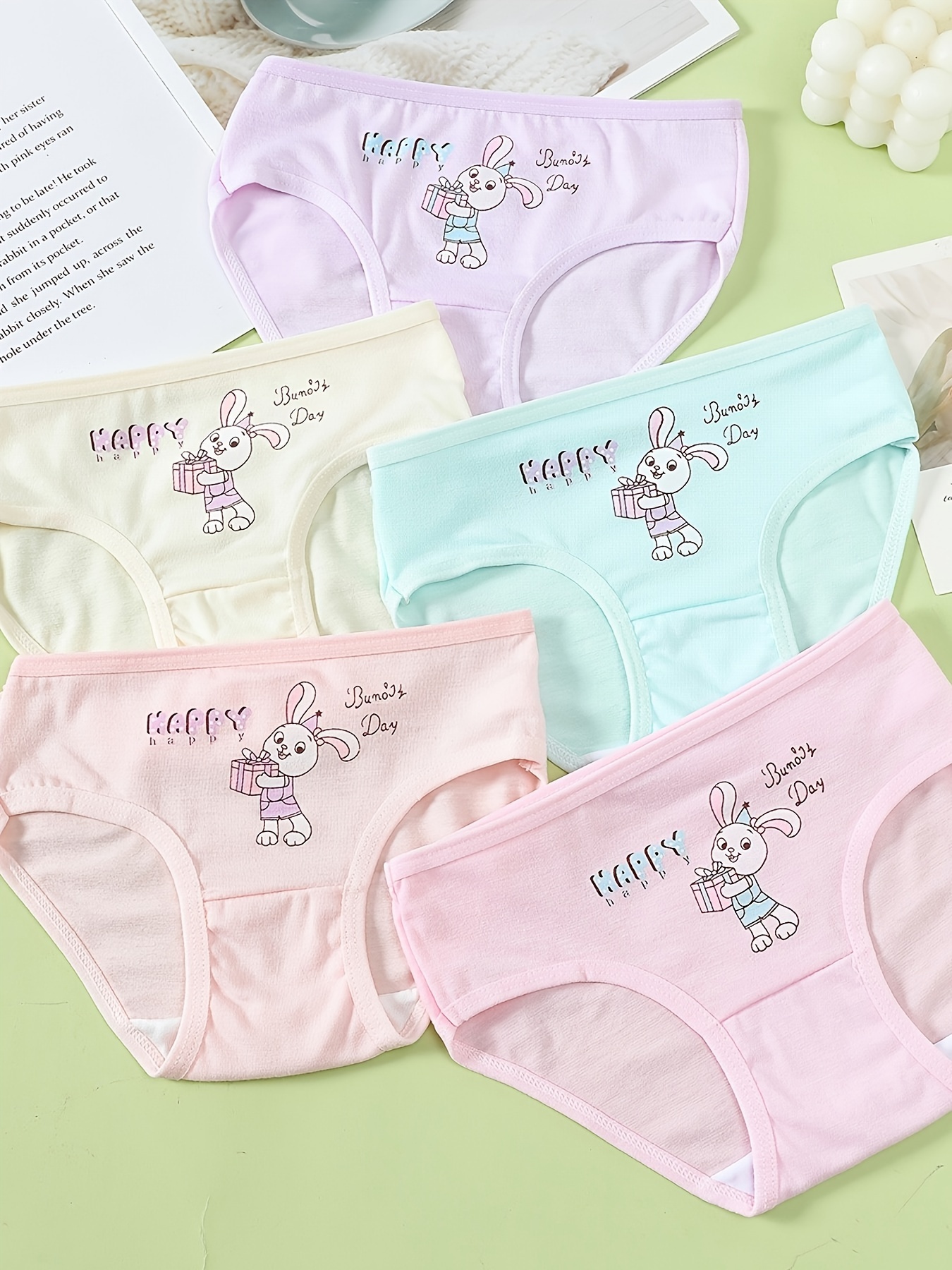 Cheap Children Girls' Briefs Cartoon Printed Underwear Kids