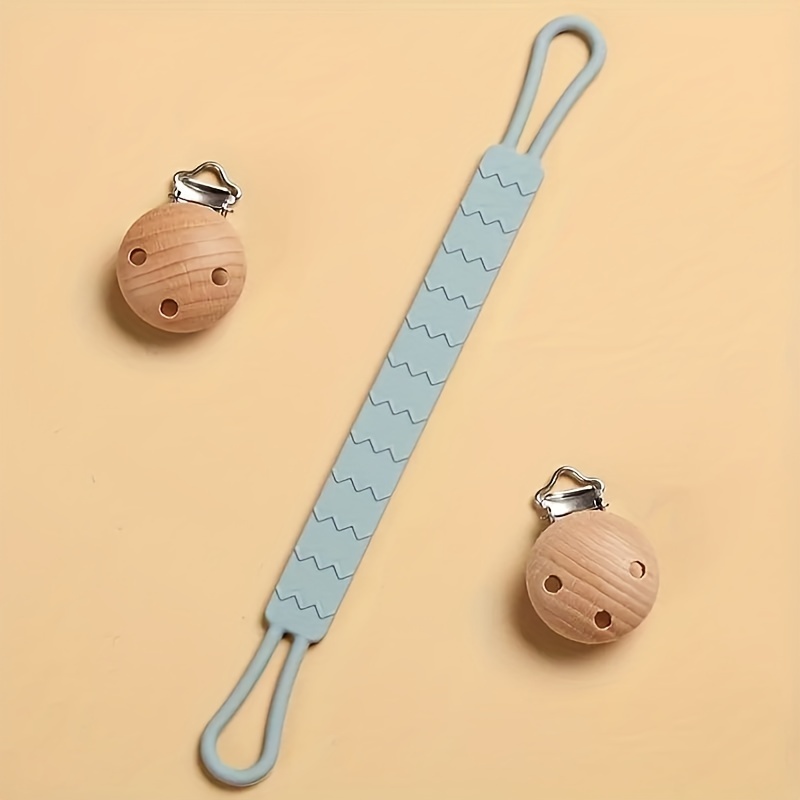 Cuerda para chupete de 1 a 4 piezas para bebés, cadena para pezón, Clip de  silicona calmante, anticaída - AliExpress