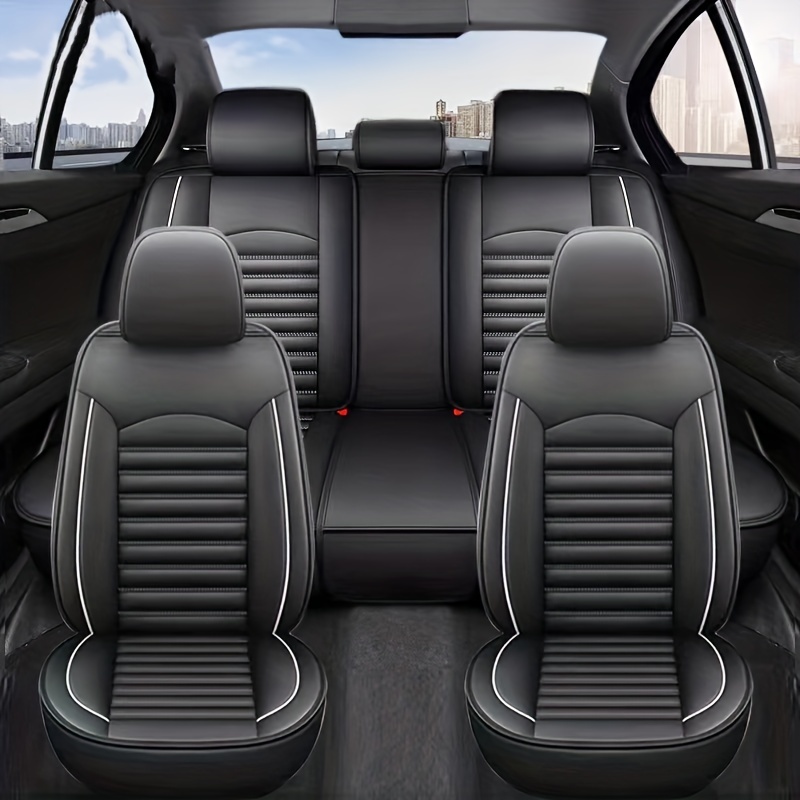 Universal Car Seat Covers Pu Leather Seat Covers Cushion Car - Temu