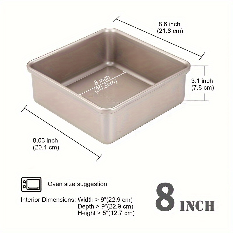 1pc 8.3 Inch Non-stick Bread Baking Pan With Cover, Christmas