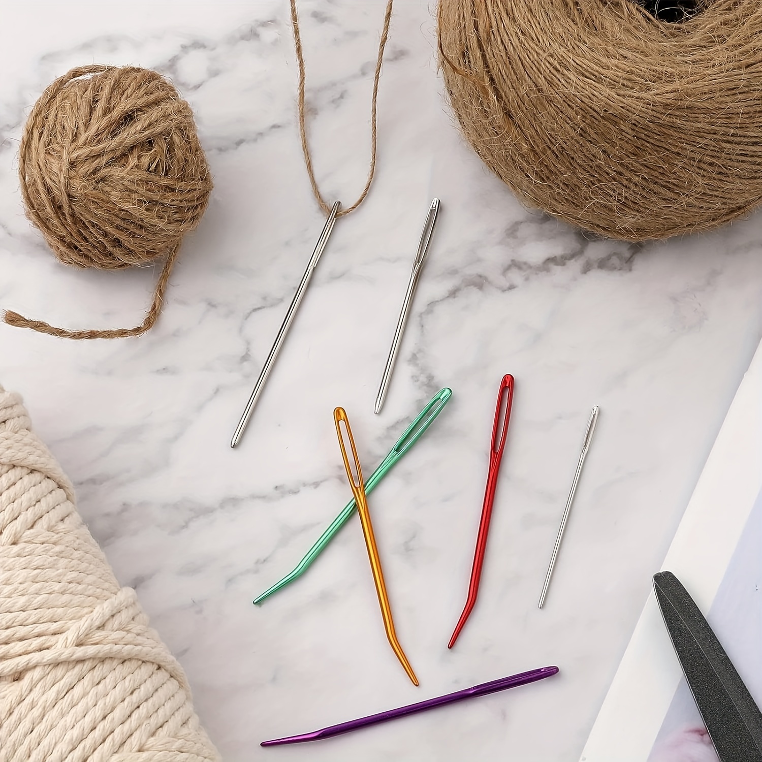 Large Eye Weaving Yarn Needles Bent Tapestry Needle for DIY Knitting Crochet